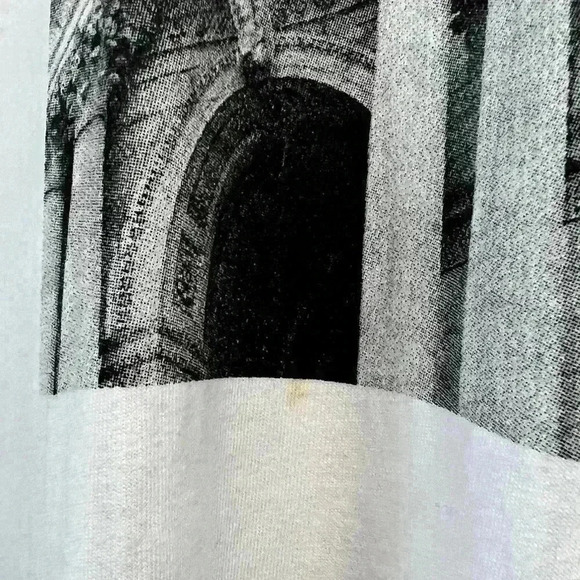 Oak + Fort New York Library US White Preppy Prep Graphic T-Shirt Unisex XS - Picture 10 of 13